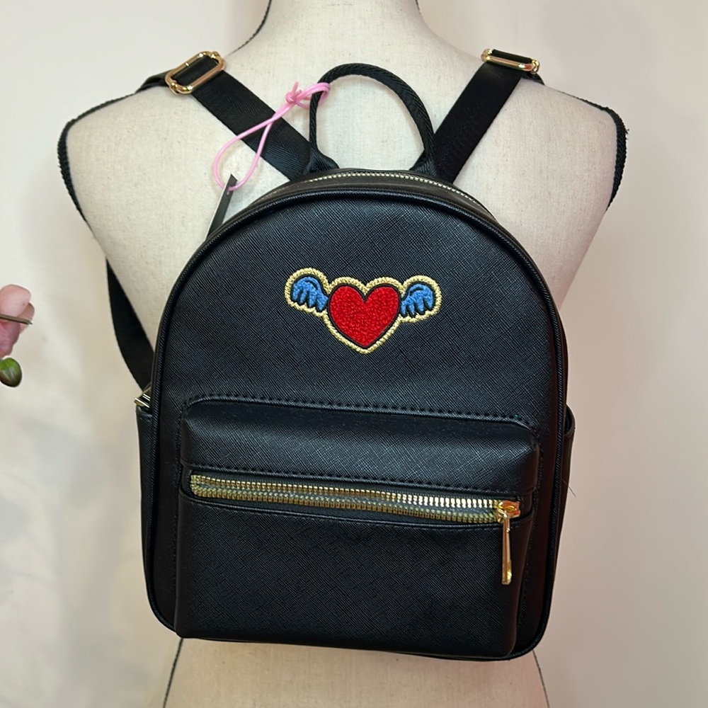 BLACK MINI BACKPACK